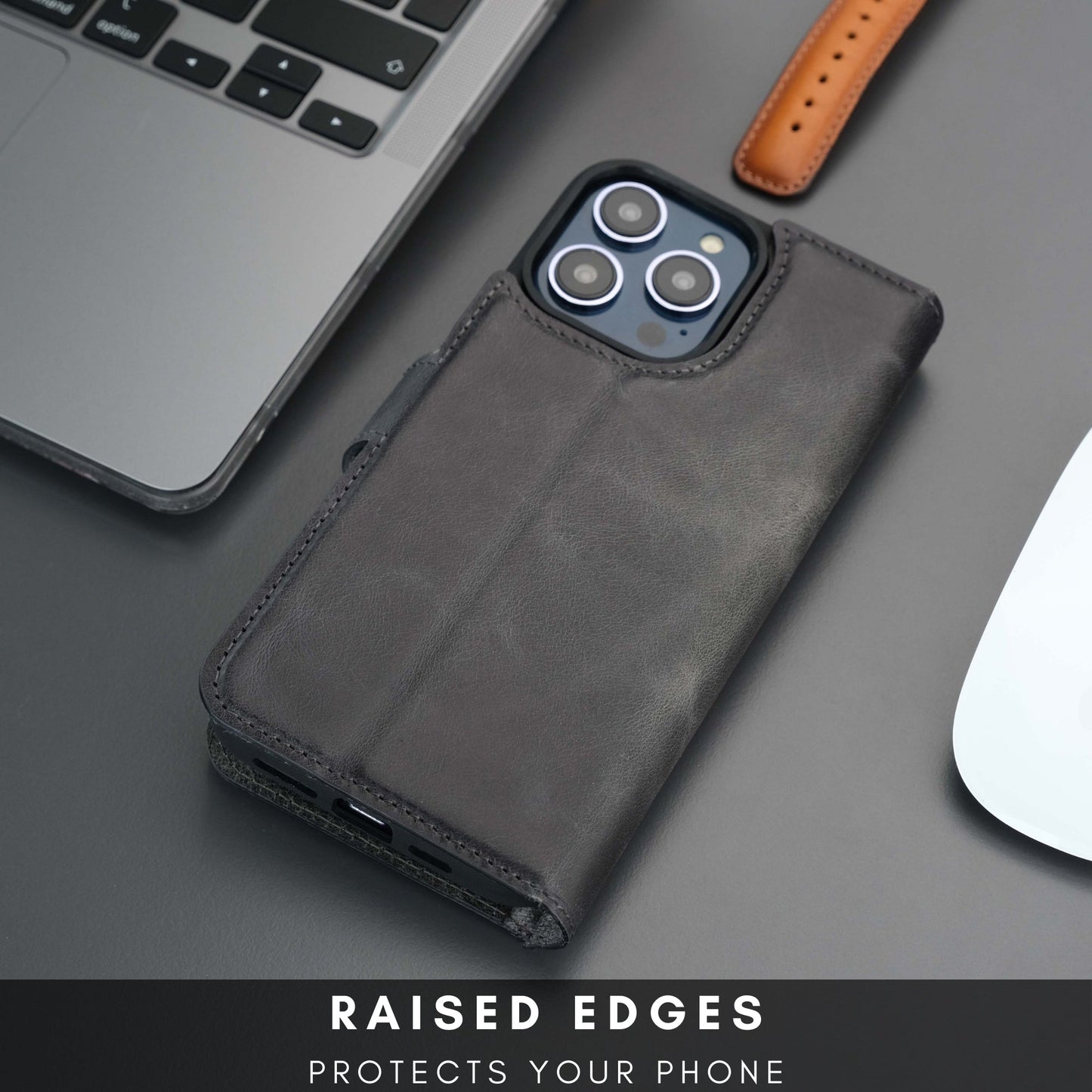 Casper iPhone 16 Pro Wallet Case Leather MagSafe