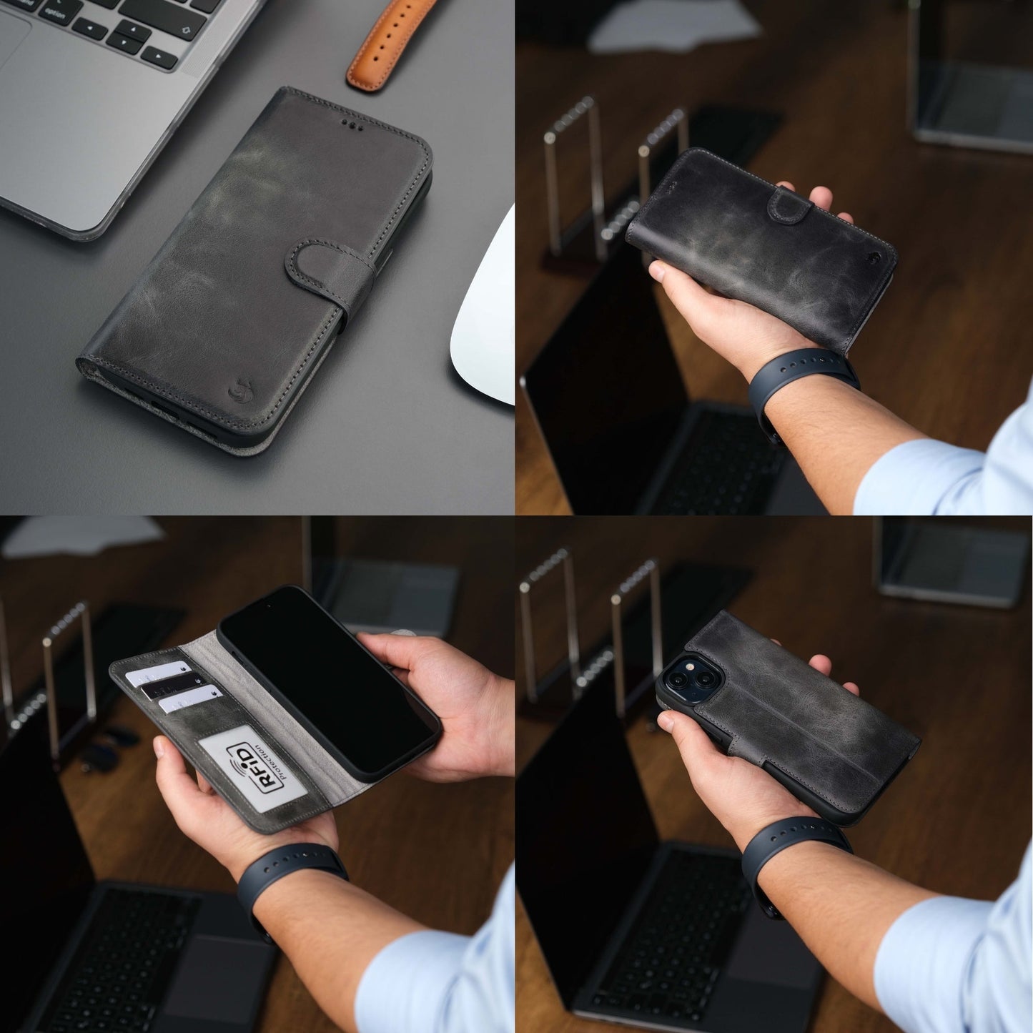 Casper Leather iPhone 14 Wallet Case | MagSafe