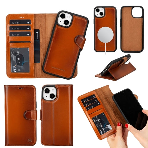 Casper Leather iPhone 14 Wallet Case | MagSafe