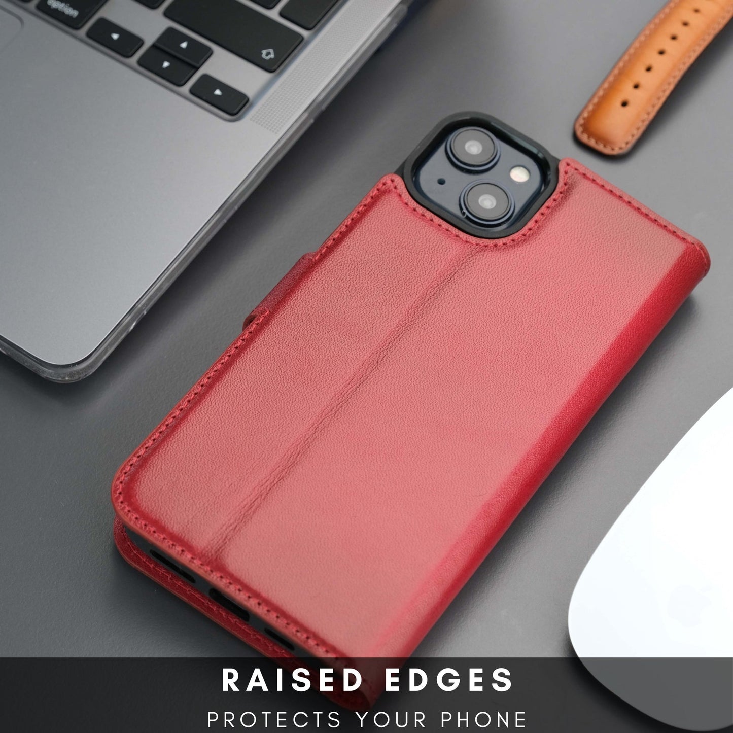 Casper Leather iPhone 14 Wallet Case | MagSafe