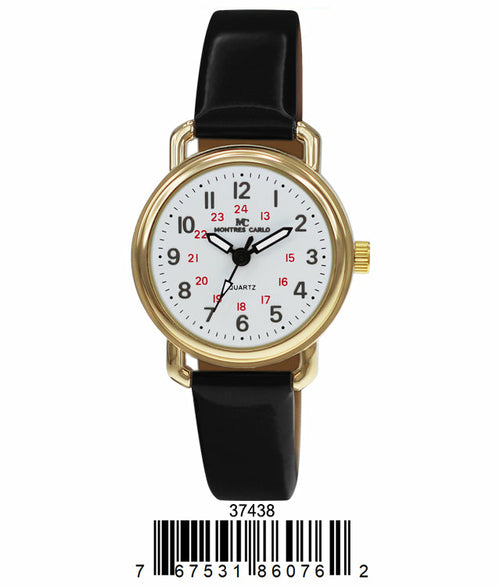 3743 - Faux Leather Band Watch