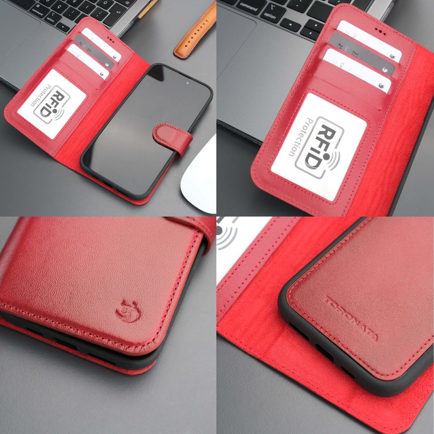 Casper Leather iPhone 14 Wallet Case | MagSafe