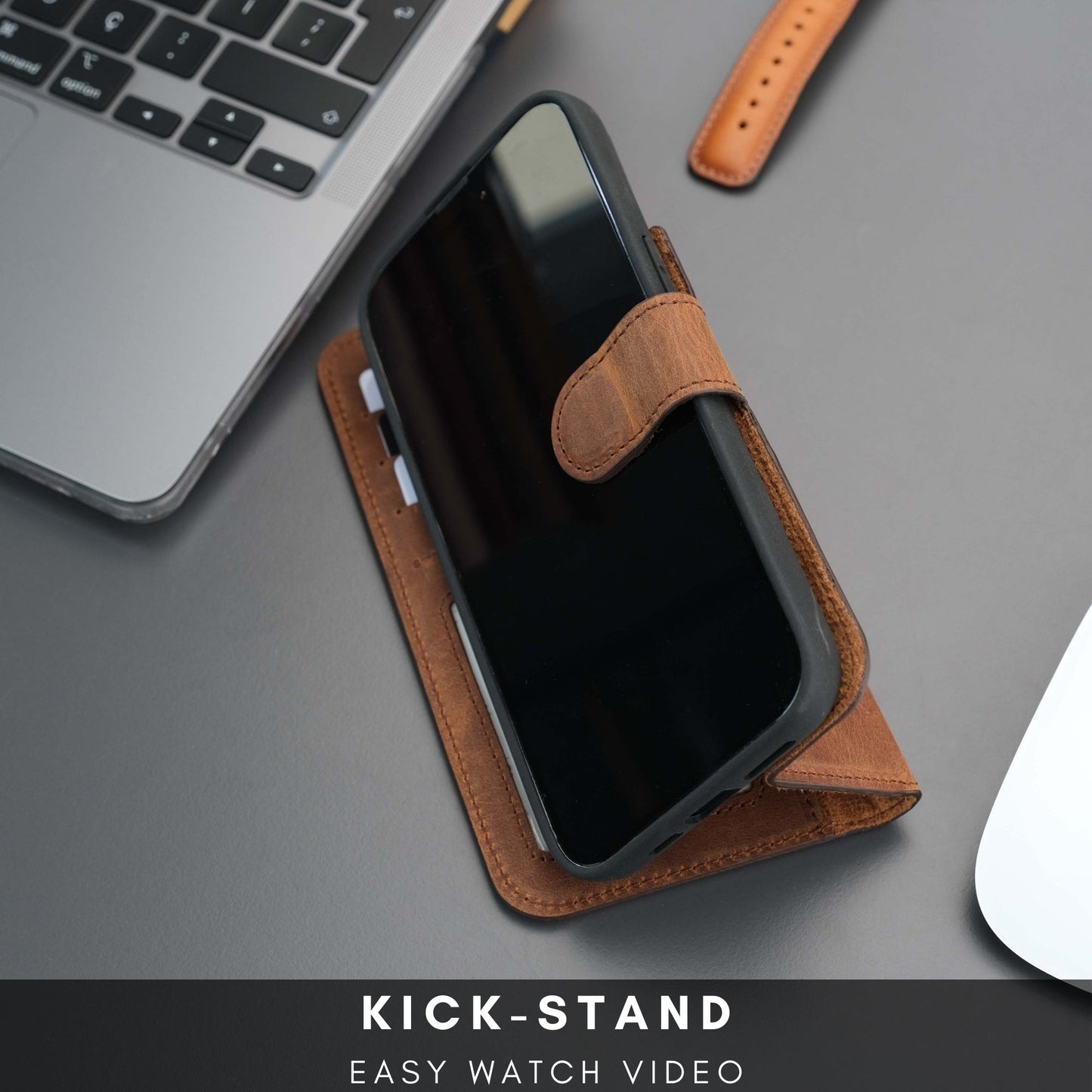 Casper Leather iPhone 14 Wallet Case | MagSafe