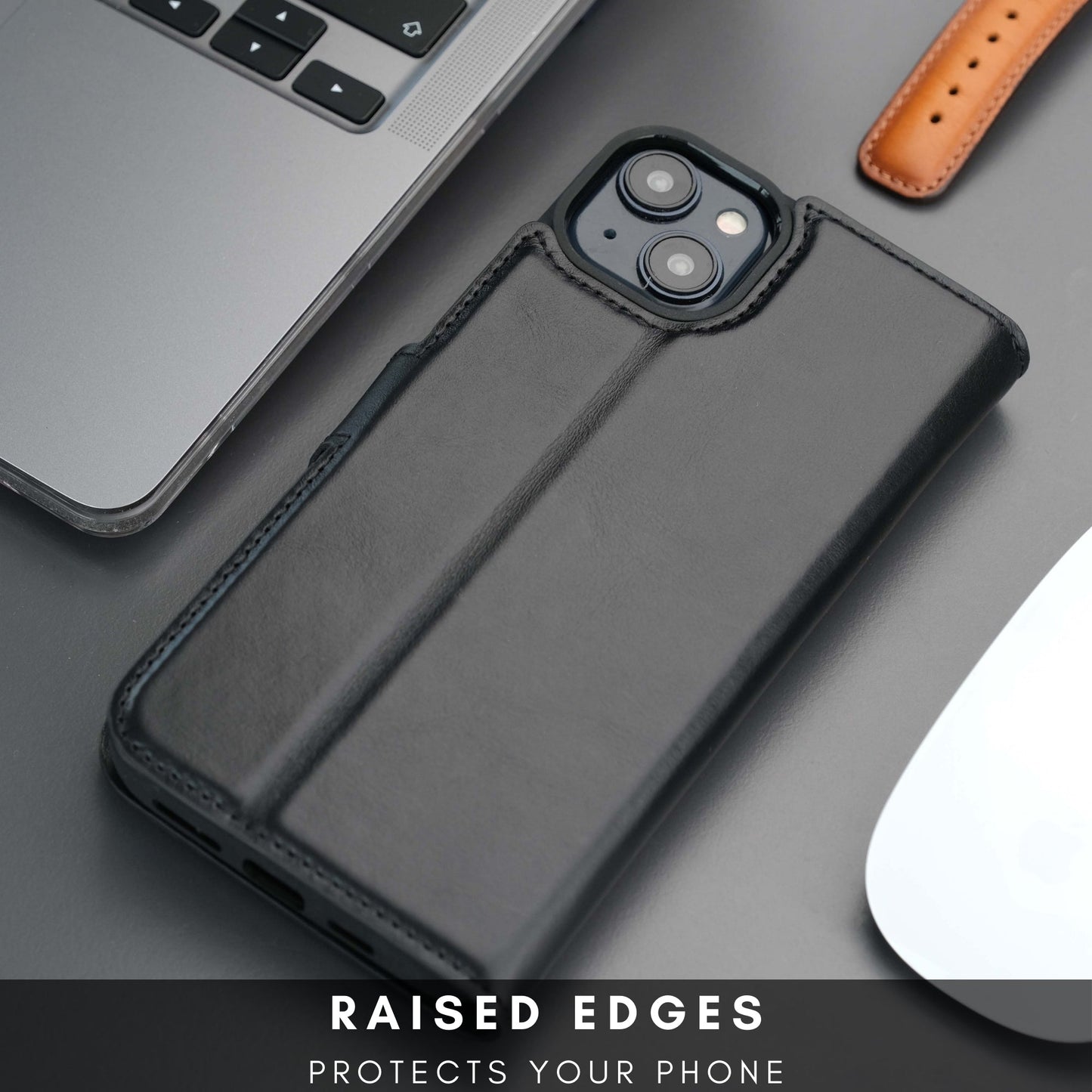 Casper Leather iPhone 14 Wallet Case | MagSafe