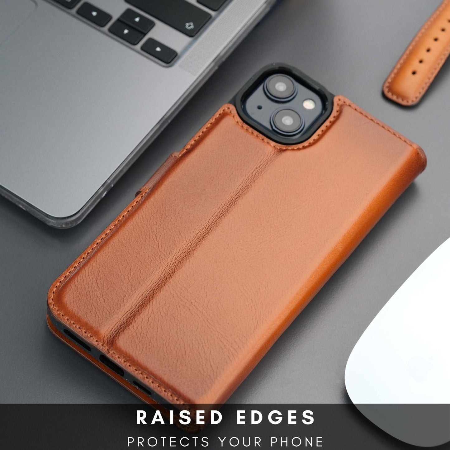 Casper Leather iPhone 14 Wallet Case | MagSafe