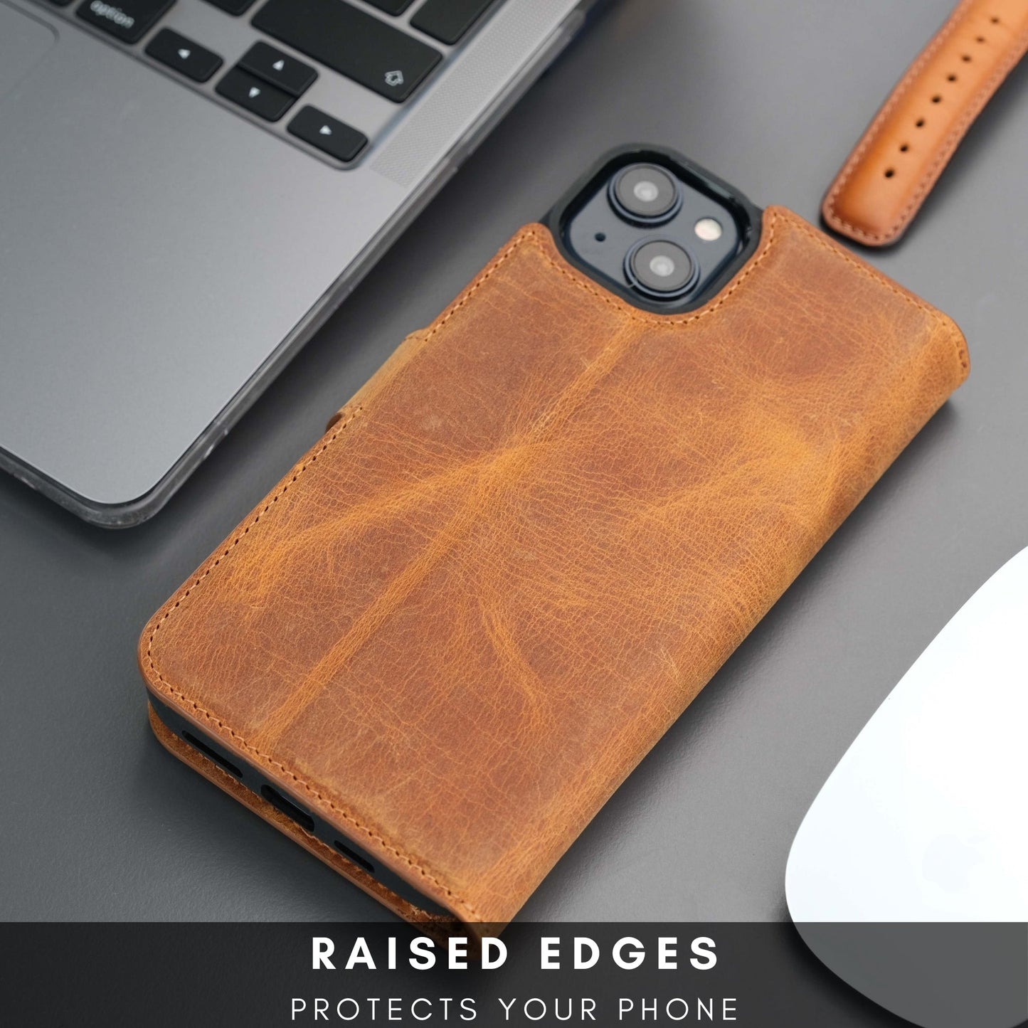 Casper Leather iPhone 14 Wallet Case | MagSafe