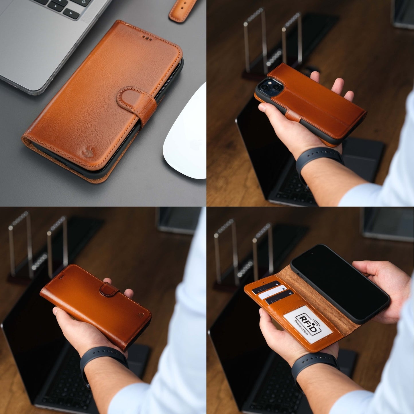 Casper Leather iPhone 14 Wallet Case | MagSafe