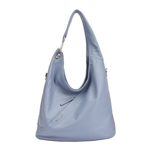 Maria Carla Women’s Fashion Luxury Handbag – MARTINA Large Smooth Cow Leather Bag with Chain Handle