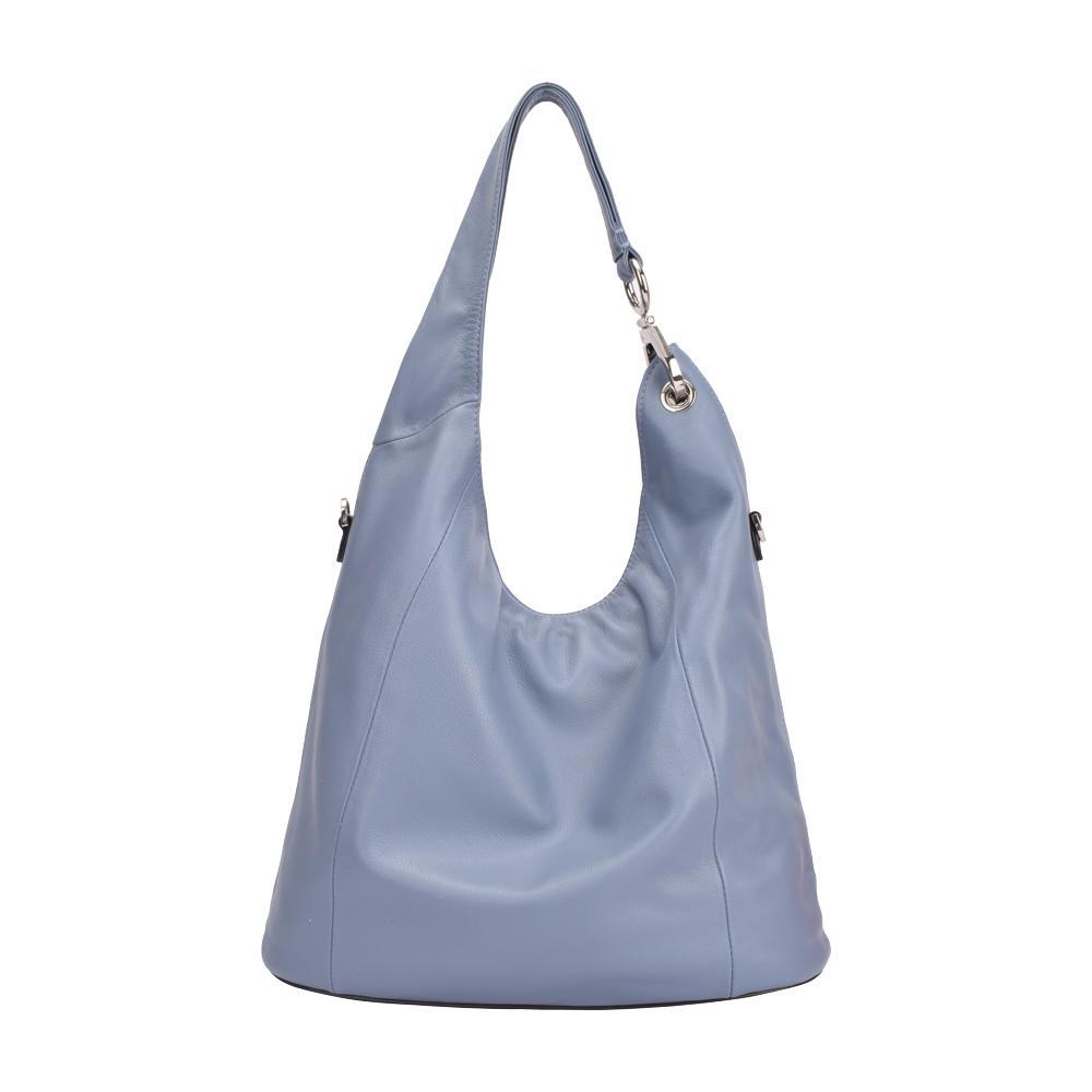 Maria Carla Women’s Fashion Luxury Handbag – MARTINA Large Smooth Cow Leather Bag with Chain Handle