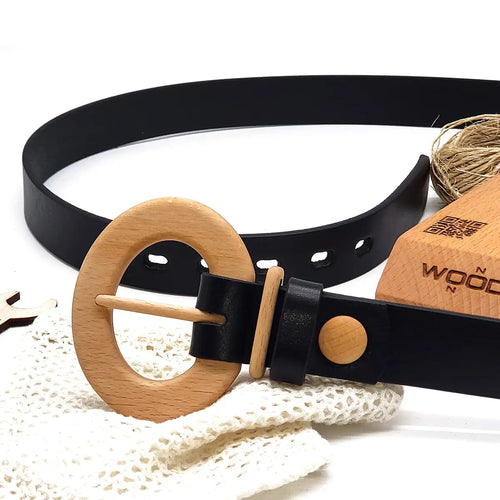 Luxury Wood Belt Fuji Happiness 303
