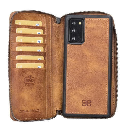 Samsung Galaxy Note 20 Series Leather Pouch Magnetic Wallet Case