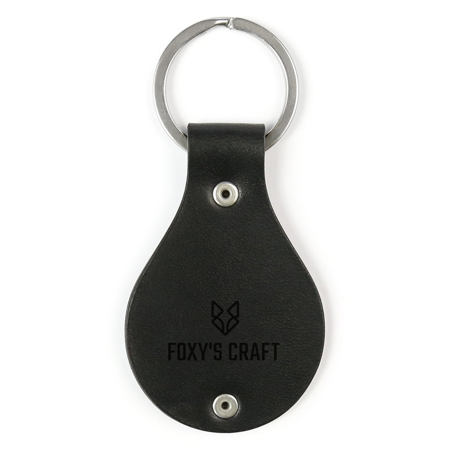 Leather keychain with stainless steel plate – Best mom ever