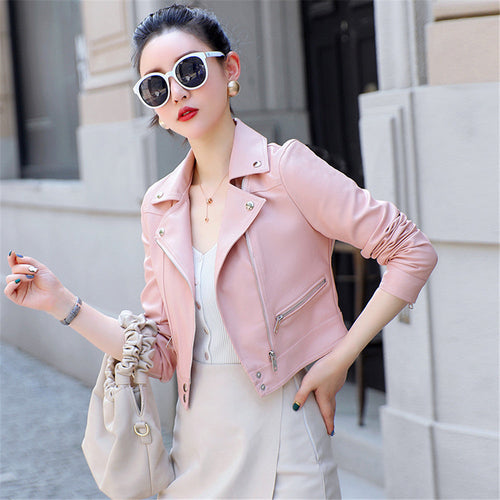 Perfect Biker Style ā Slim Fit Faux Leather Jacket