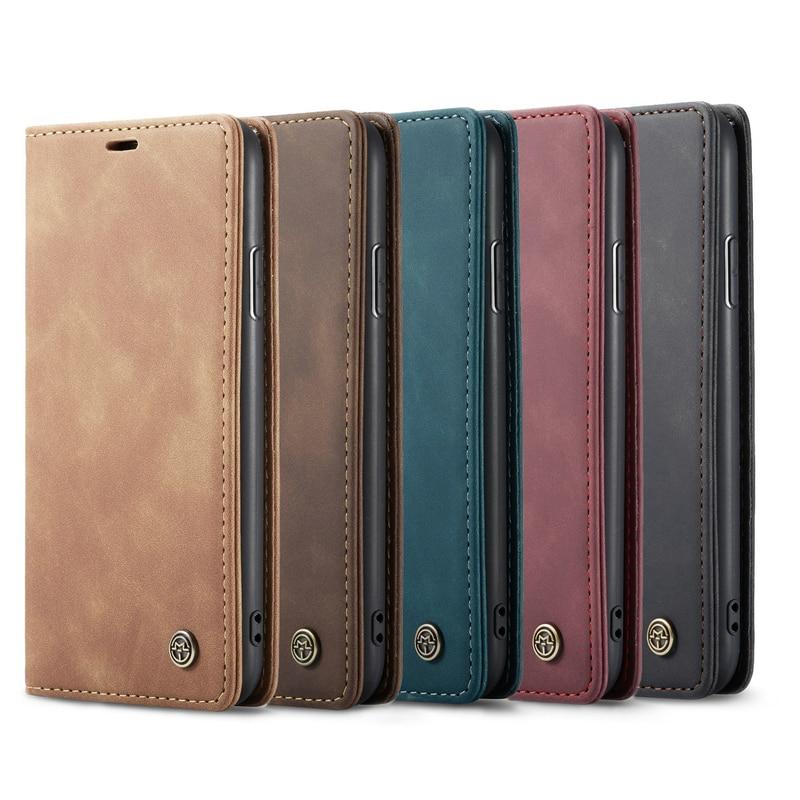 Luxury Magnetic Flip Wallet Case for iPhone 7, 8, X, 11, 12, 13, 14, 15