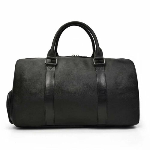 The Endre Weekender – Vintage Full-Grain Leather Duffle Bag for Men & Women