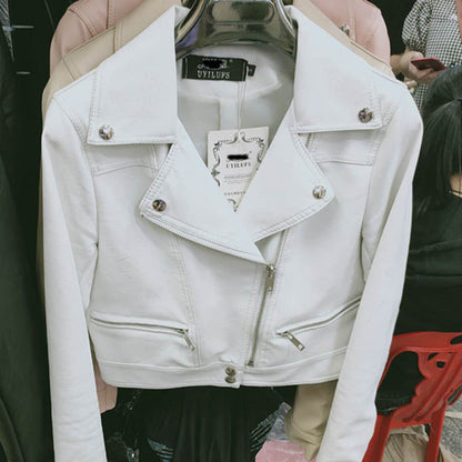 Perfect Biker Style – Slim Fit Faux Leather Jacket