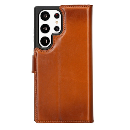 Buffalo Leather Samsung Galaxy S24 Ultra Wallet with Detachable Case