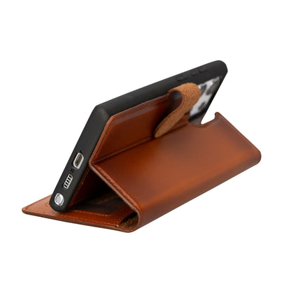 Buffalo Leather Samsung Galaxy S24 Ultra Wallet with Detachable Case