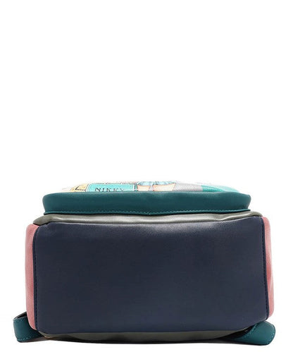 Nicole Lee USA Cat Eco-Leather Convertible Backpack Bag – Sustainable Women’s Shoulder & Backpack Purse