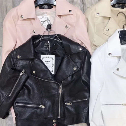 Perfect Biker Style – Slim Fit Faux Leather Jacket
