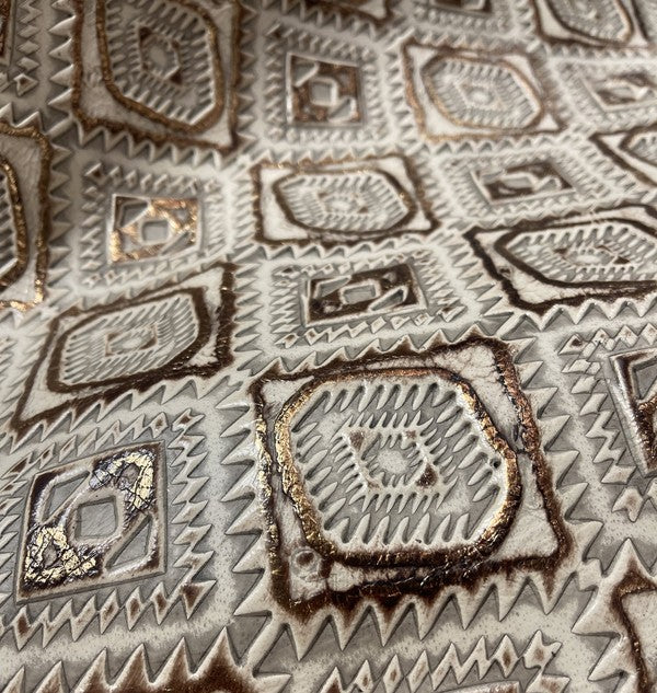 Gold Aztec Western Leather Band Choice Hat