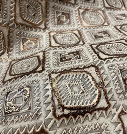 Gold Aztec Western Leather Band Choice Hat