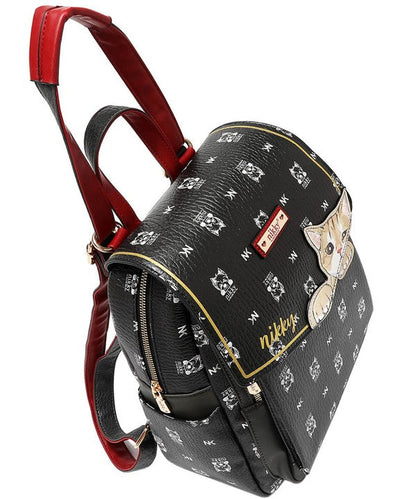 Nicole Lee USA Cat Eco-Leather Convertible Backpack Bag – Sustainable Women’s Shoulder & Backpack Purse