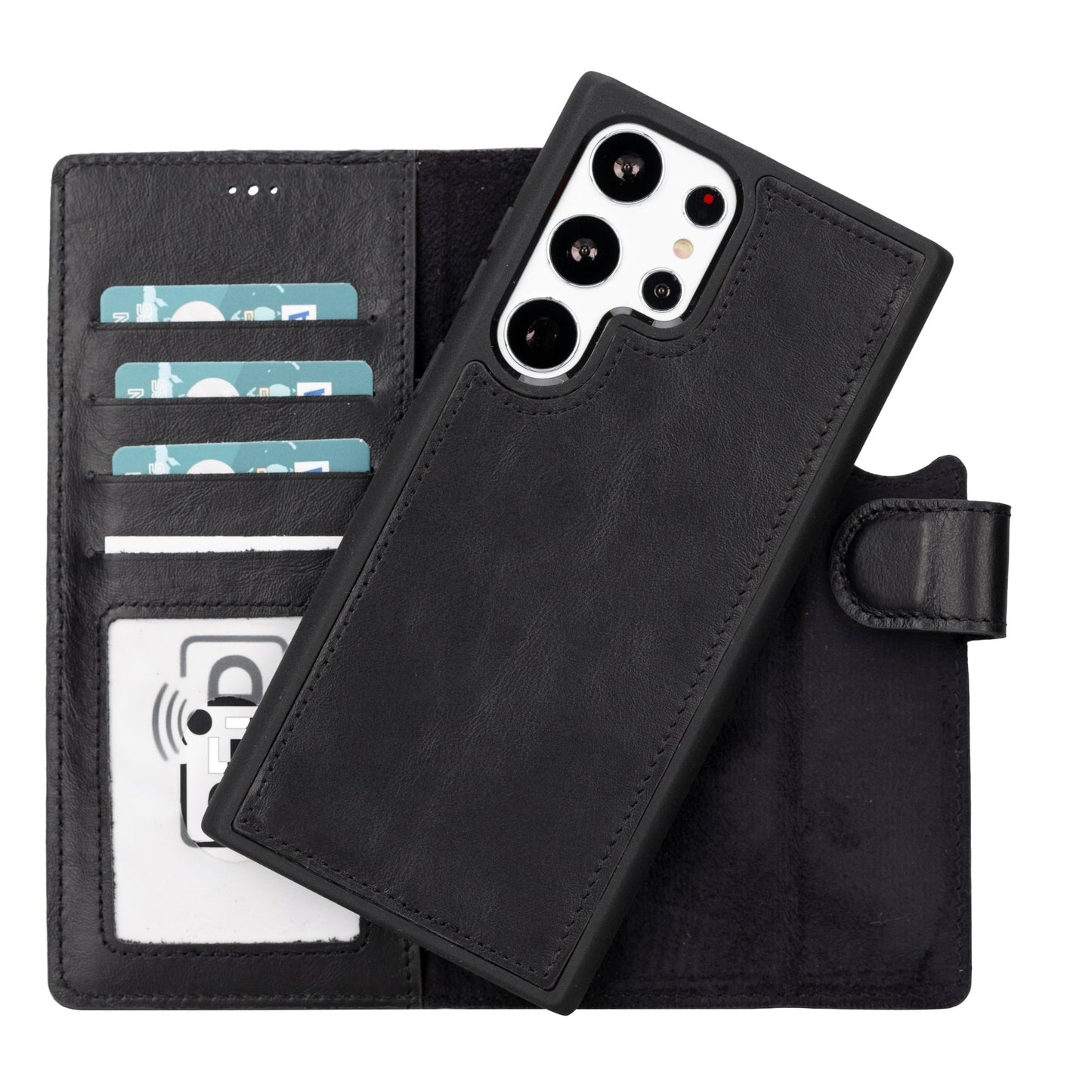 Buffalo Leather Samsung Galaxy S24 Ultra Wallet with Detachable Case