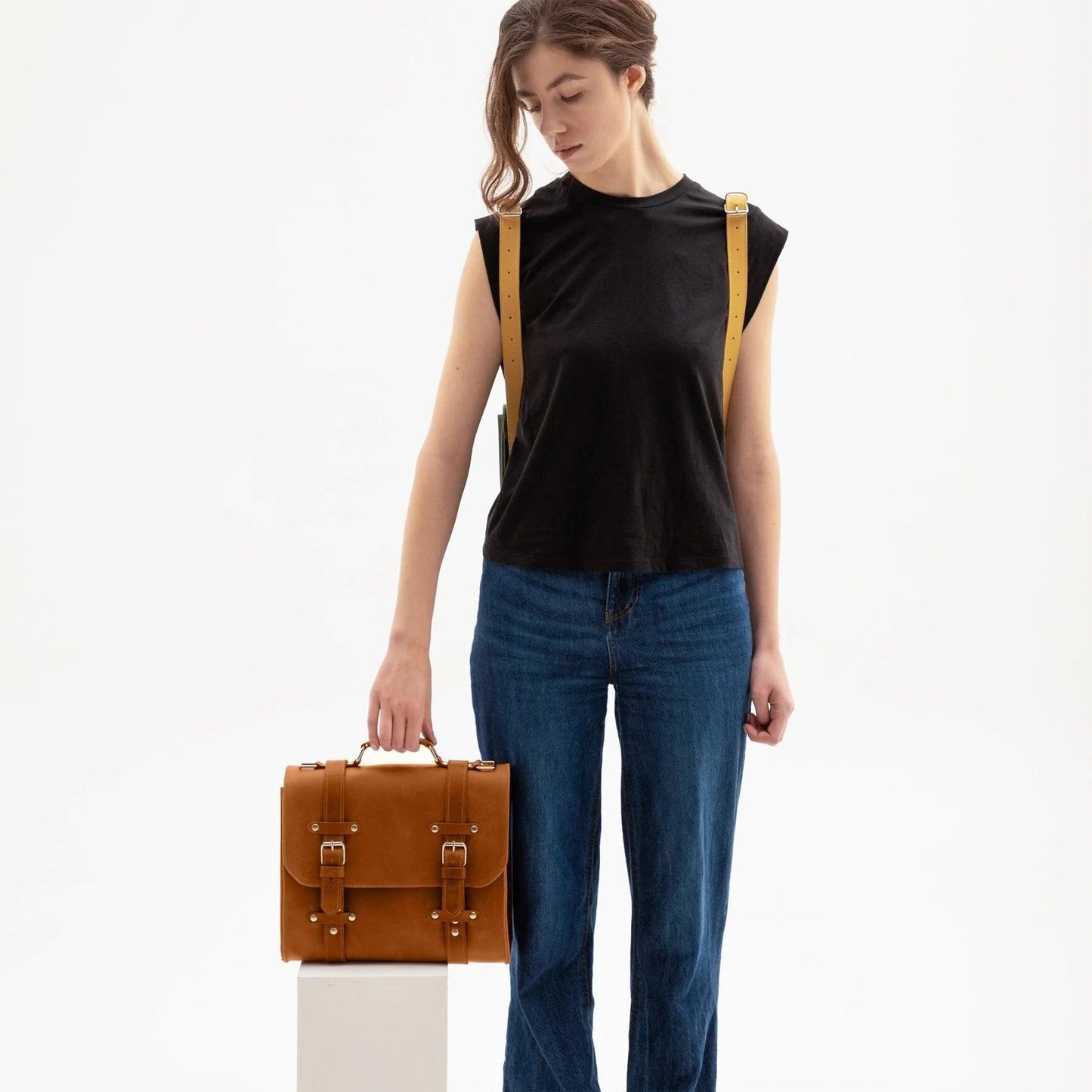 Genuine Leather Briefcase Bag Lora | Women's Work Bag