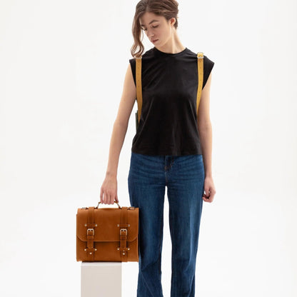 Genuine Leather Briefcase Bag Lora | Women's Work Bag