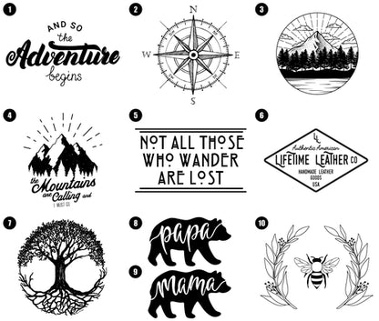 Genuine Leather Coaster Set (4)