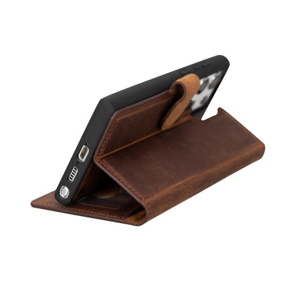 Buffalo Leather Samsung Galaxy S24 Ultra Wallet with Detachable Case