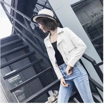 Perfect Biker Style – Slim Fit Faux Leather Jacket