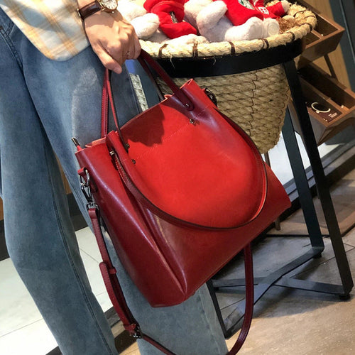 SolunaWeave™ – Heritage Luxe Leather Tote