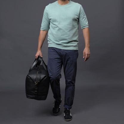 Runway Leather Travel Bag – Full-Grain Handmade Weekender Duffel for Men & Women