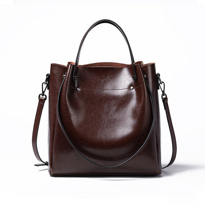 SolunaWeave™ – Heritage Luxe Leather Tote