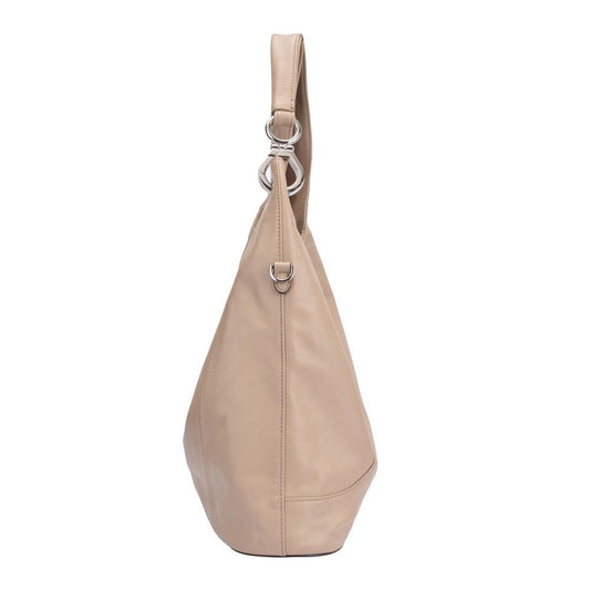 Maria Carla Women’s Fashion Luxury Handbag – MARTINA Large Smooth Cow Leather Bag with Chain Handle