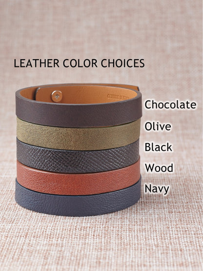 Roman Numerals Hidden Message Bracelets, Anniversary Gifts for Him