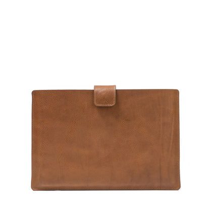 Leather Sleeve for iPad with Magnetic Strap