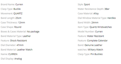 PRECIOSO LEATHER TICKER I 5412129