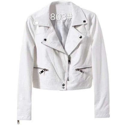 Perfect Biker Style – Slim Fit Faux Leather Jacket