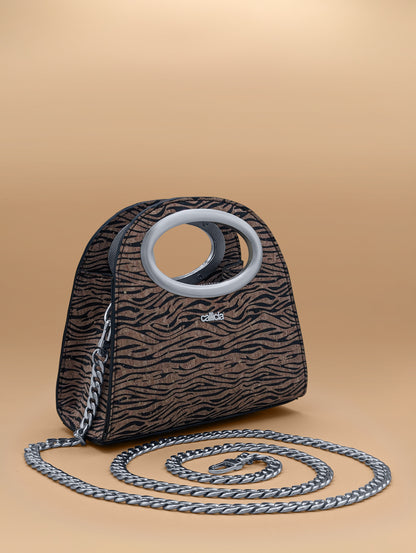 Vegan Mini Zebra Bag
