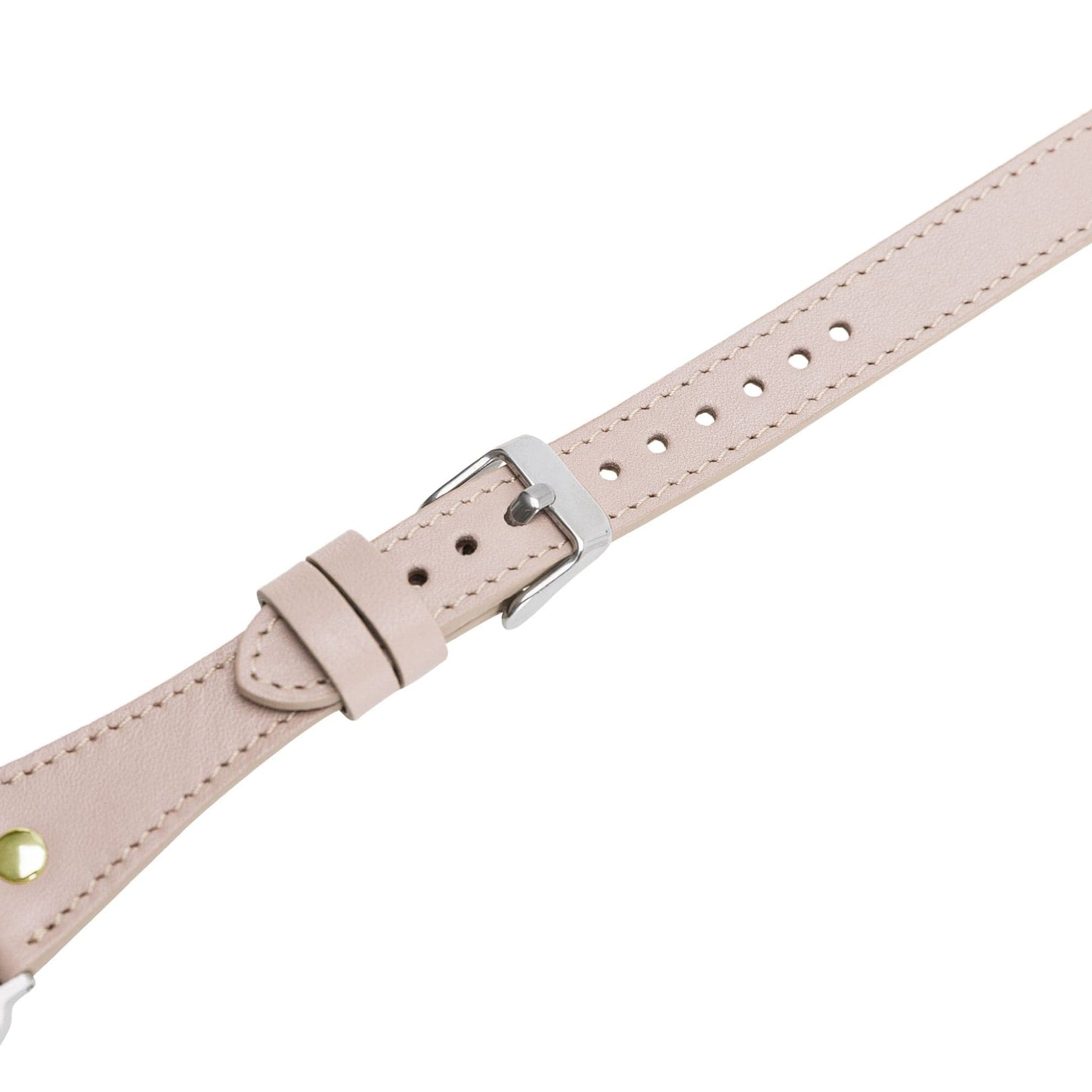 Leeds Double Tour Slim with Gold Bead Apple Watch Leather Straps