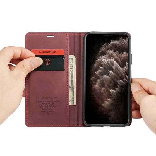 Luxury Magnetic Flip Wallet Case for iPhone 7, 8, X, 11, 12, 13, 14, 15