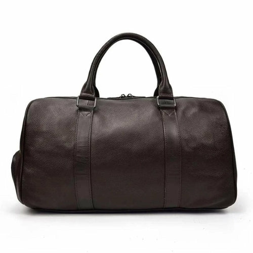 The Endre Weekender – Vintage Full-Grain Leather Duffle Bag for Men & Women