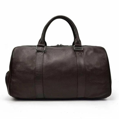 The Endre Weekender – Vintage Full-Grain Leather Duffle Bag for Men & Women