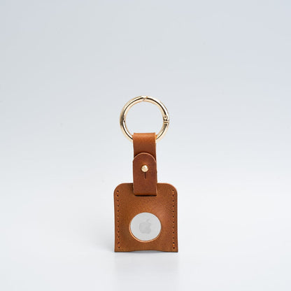 Leather AirTag Keychain